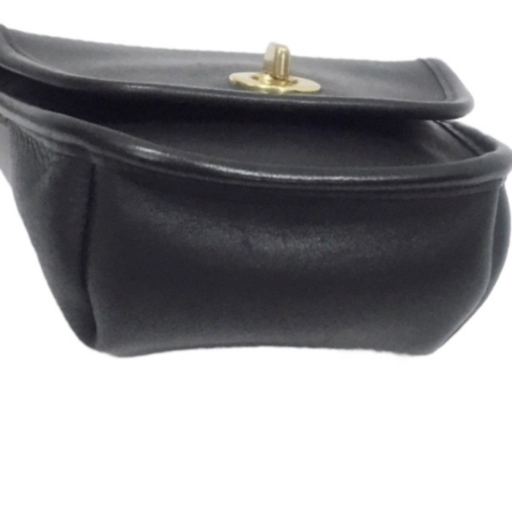Vintage Coach Mini Bag in BLACK with brass hardware - Picture 4 of 10